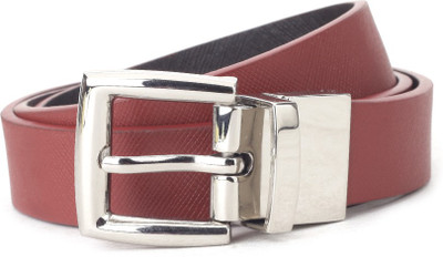 

United Colors of Benetton Women Maroon, Brown Genuine Leather Reversible Belt, 901