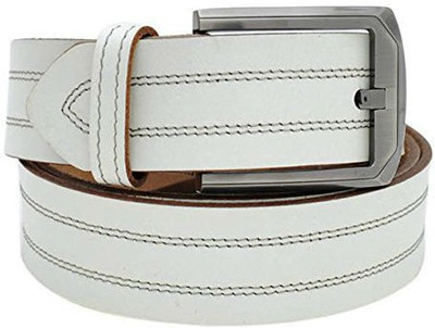 

Creative India Exports Men Casual Grey Genuine Leather Belt, Light grey