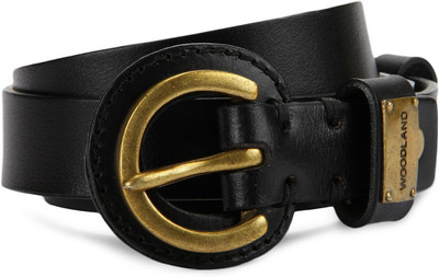

Woodland Women Black Genuine Leather Belt