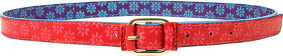 

Holii Women Blue Genuine Leather Belt, Sky rose