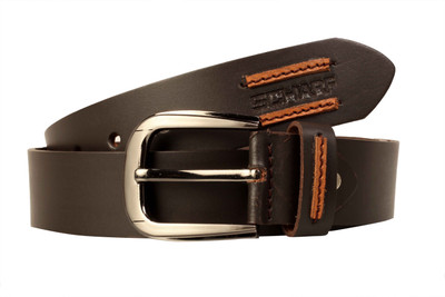 

Scharf Men Casual, Party, Evening Black Genuine Leather Belt, Black 52