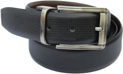 

Abrose Men Casual, Party Black Genuine Leather Reversible Belt
