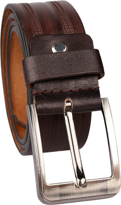 

BW Men Casual, Party, Evening Brown Genuine Leather Belt, Dark brown