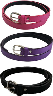 

Verceys Girls Casual Black, Pink, Purple Artificial Leather Belt