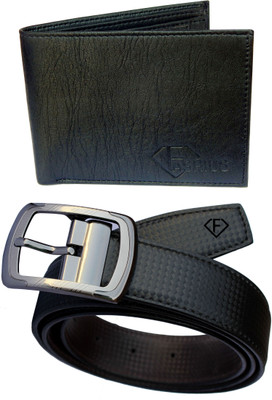 

Fashius Men Black Artificial Leather Belt, Black-01