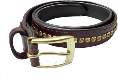 

Sterling Germany Women Casual, Party Brown Genuine Leather Belt, Brown-02