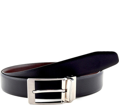 

Buckle Up Men Formal Black Genuine Leather Reversible Belt