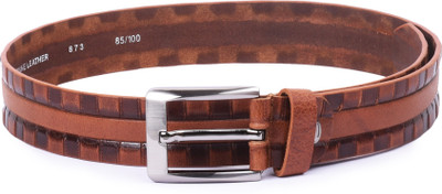 

Buckle Up Men Tan Genuine Leather Belt