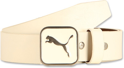 

Puma Men Casual White Genuine Leather Belt, 06