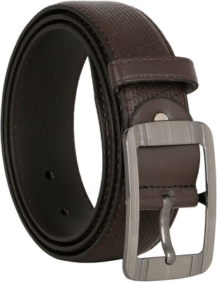 

Comfort Zone Men Casual, Formal Brown Artificial Leather Belt, Stylish brown