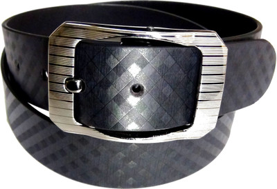 

Manshkhino Men Formal Black Genuine Leather Belt
