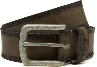 

Breakbounce Men Casual Green Genuine Leather Belt