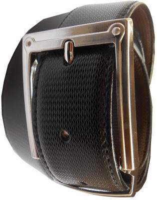 

AmahapGlamourDaze Men Formal Black Synthetic Belt