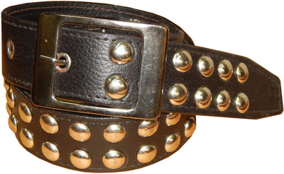 

Ansari Men Casual Black Canvas Belt