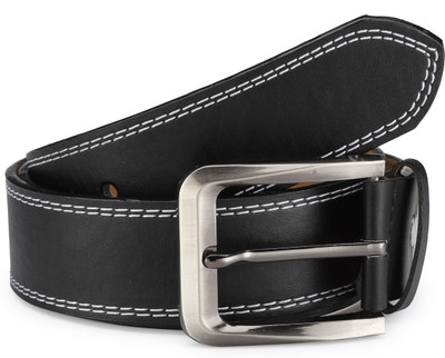 

TSX Men Casual, Formal, Party, Evening Black Artificial Leather Belt, Black-4