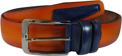 

Ammvi Creations Men Casual Brown Canvas Belt, Brown-06
