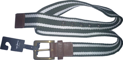 

Pepe Jeans Men Fabric, Genuine Leather Belt, Olive