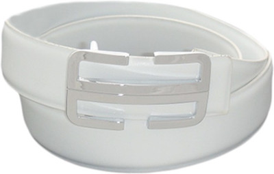 

SFA Women Casual White Artificial Leather Belt, Plainandwhitepatti191