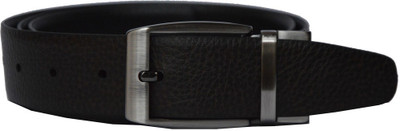 

Dennison Men Evening, Formal Brown, Black Genuine Leather Reversible Belt, Black;brown