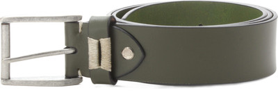 

Louis Philippe Men Casual Green Genuine Leather Belt, Olive