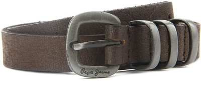 

Pepe Jeans Women Brown Genuine Leather Belt, Tan