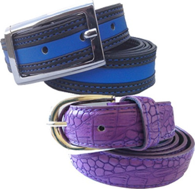 

Wholesome Deal Women Casual Multicolor Synthetic Belt, Purple and blue