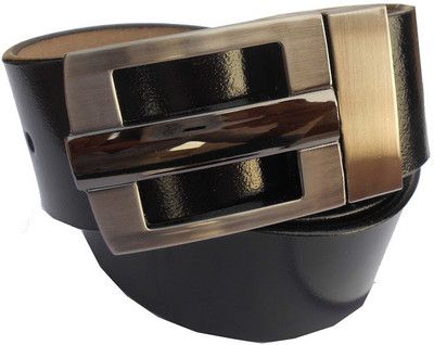 

B.S.Chadha Group Men Formal Black Genuine Leather Belt