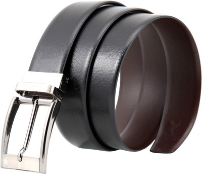 

Kangoo Men Casual, Formal Black, Brown Genuine Leather Reversible Belt