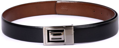 

Buckle Up Men Black Genuine Leather Belt