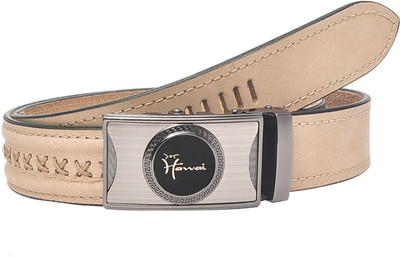 

Hawai Men Casual, Formal Brown Genuine Leather Belt, Light brown
