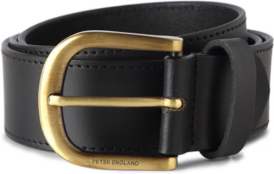 

Peter England Men Black Artificial Leather Belt