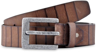 

Buckle Up Men Casual Brown Genuine Leather Belt