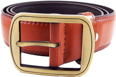

Els Men Casual, Formal Khaki Artificial Leather, Synthetic Belt, Rust