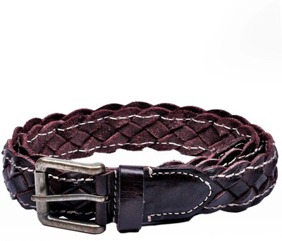 

Brune Men Casual Brown Genuine Leather Belt, Brown-05