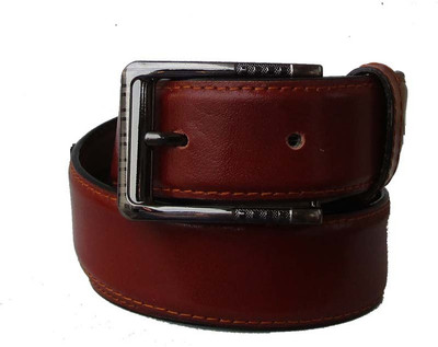 

Klaska Men Casual Brown Genuine Leather Belt