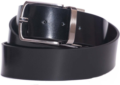 

PRUG Men Formal Black Genuine Leather Reversible Belt