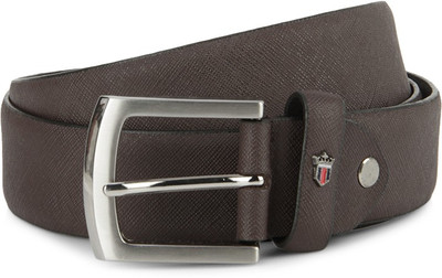 

Louis Philippe Men Brown Genuine Leather Belt, Grey