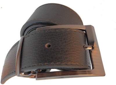 

P&E Men Formal Black Artificial Leather Belt