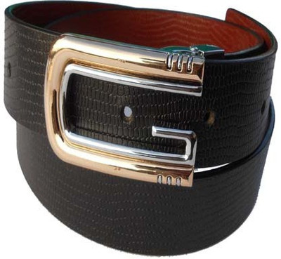 

M&Ms Men Formal Black Genuine Leather Reversible Belt