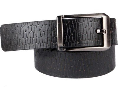

Lenin Men Evening Black Genuine Leather Belt