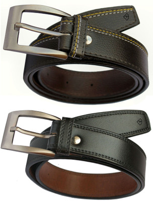 

Fashius Men Black Artificial Leather Belt, Black-01