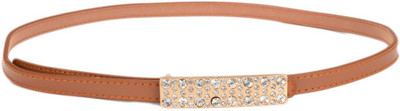 Tiekart Women Casual Brown Synthetic Belt