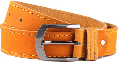 

WildHorn Men Casual Yellow Genuine Leather Belt