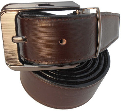 

P&E Men Formal Brown Artificial Leather Reversible Belt
