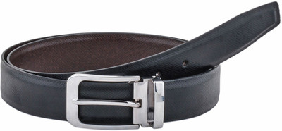 

Brounplus Boys Formal Black Artificial Leather Reversible Belt, Black;brown