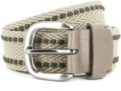 

Fastrack Men Beige, Green Belt