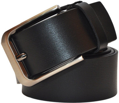 

OODI Men Black Genuine Leather Belt