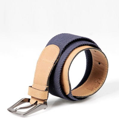 

Basics Men Blue Fabric Belt, Navy