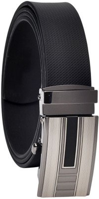 

Hawai Men Casual Black Genuine Leather Belt