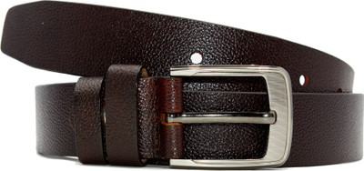

RAZA Men Casual Brown Genuine Leather Belt, Reddish brown